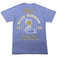 thumbnail image 4 of Pabst Blue Ribbon "Support Your Local Bartender" Men's Periwinkle Short Sleeve Tee-XL, 4 of 5