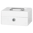 thumbnail image 1 of VONKY Home Office Hotel Lockable Mini Money Cash Case Bedroom Bracelet Coin Tray Thick Safe Box with Lock Security Container White, 1 of 6
