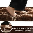 thumbnail image 6 of TWINNIS Soft Fluffy Shag Area Rugs for Living Room Shaggy Floor Carpet for Bedroom Carpets Home Decor Rugs,6'x9',Brown/Beige, 6 of 6