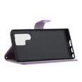 thumbnail image 3 of Galaxy S23 Ultra (6.8" 2023) PU Leather Case with Embossed Tree, [Kickstand & Card Slots & Lanyard] Anti-fall Shockproof Full-body Protective for Girls Women, Lightpurple, 3 of 6