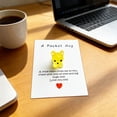 thumbnail image 6 of Xecvkr Cute Resin Pocket Card Small Doggy Mini Greeting Card Compact Durable Blessing Note for Birthday Holiday Appreciation Everyday Carry Gift 1 Piece Yellow, 6 of 6