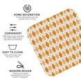 thumbnail image 4 of Lsque Orange argyle Pattern 4" Drink Coasters Set of 6, Leather Absorbent Coasters, Table Coaster Set Decorative Coffee Cup Coasters Housewarming Gift,Square, 4 of 7