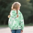 thumbnail image 4 of Atogsazn Kids Girl Fleece Lined Sweatshirt Children Casual Gradient Full Zip Long Sleeve Sweatshirts Clothing 03-Mint Green 11-12 Years Fashion, 4 of 5