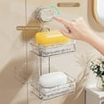 thumbnail image 7 of Shoreew Suction Cup Soap Dish with Drain Holes Strong Load-bearing Easy to Install Wall Mounted Shower Soap Tray Soap Caddy, 7 of 7