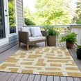 thumbnail image 6 of Addison Rugs Chantille Indoor/Outdoor Transitional Lines Gold Washable Rectangle Rug, 10' x 14', 6 of 6