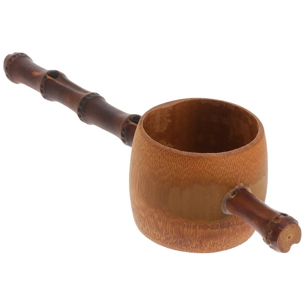 Raíz de bambú Infusor de té Colador de malla Mango largo Filtro de té Colador Accesorios para té Artesanías