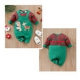 thumbnail image 4 of WIBACKER My First Christmas Baby Boy Girl Cotton Outfit with Hat Newborn Deer Santa Costume Set Infant Xmas Cosplay Romper, 4 of 5