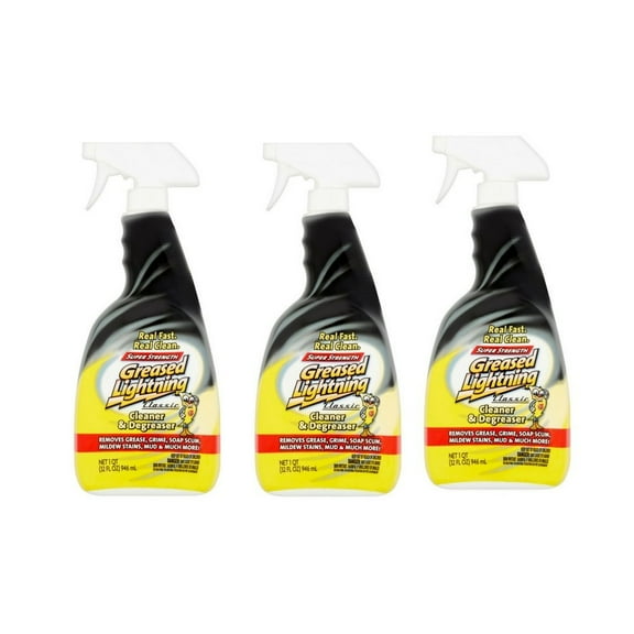 Greased Lightning Super Strength Multi-Purpose Cleaner & Degreaser, 32 fl oz 1 3 pack