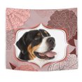 thumbnail image 2 of Greater Swiss Mountain Dog Floral Print Tapestry-Free Shipping, 2 of 3