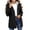 Black, variant on Girls Lightweight Rain Jacket Hooded Coat Water Resistant Outerwear For Everyday Use Breathable Spring Autumn