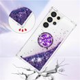 thumbnail image 5 of Liquid Quicksand Case for Samsung Galaxy S25 Ultra (Not S25) with Diamond Kickstand, Luxury Fun Glitter Sparkle Flowing Clear Bling Cover Case for Samsung Galaxy S25 Ultra. -Purple, 5 of 14