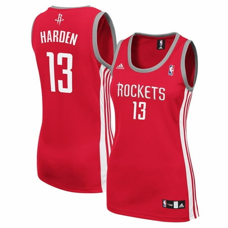 Custom Replica Away Jersey - James Harden Houston Rockets NBA Adidas Women's Red Replica Jersey