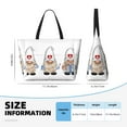 thumbnail image 4 of Zufioo Nurse doctor gnome Print Large Capacity Beach Travel Bag, Zippered Pocket Foldable Hand-held Shoulder Beach Bag, 4 of 7