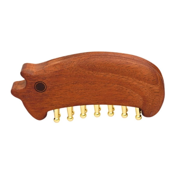 Masajeador de madera de mano Masajeador corporal Masajeador de cabeza multifuncional de mano cerdo
