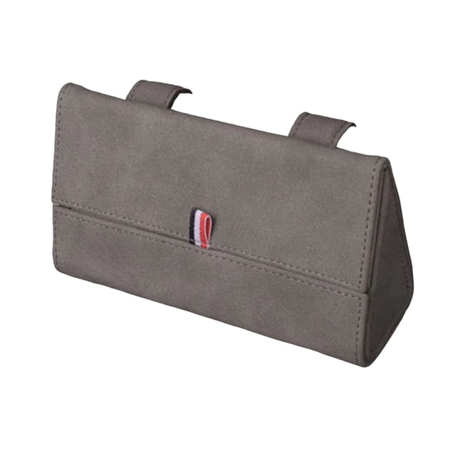 Car Storage Box Flip-Type Anti-Falling Eyeglass Case Snap-On Installation Leather Texture Organizer Universal Fit Sunglasses Box