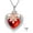 01_Flower Urn Necklace-Red, variant on SISGEM Cremation Jewelry 925 Sterling Silver Heart Flower Butterfly Urn Necklace for Ashes, Cremation Keepsake Necklace Embellished with Austrian Crystal, Women Memorial Jewelry