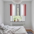 thumbnail image 5 of Red Grey Kitchen Curtains Small Short 39 Inch Length, Gray Farmhouse Modern Rustic Grommet Top Bedroom Living Room Curtains, Light Filtering Cafe Curtain Drapes 2 Panels Set 55''x39'', 5 of 9