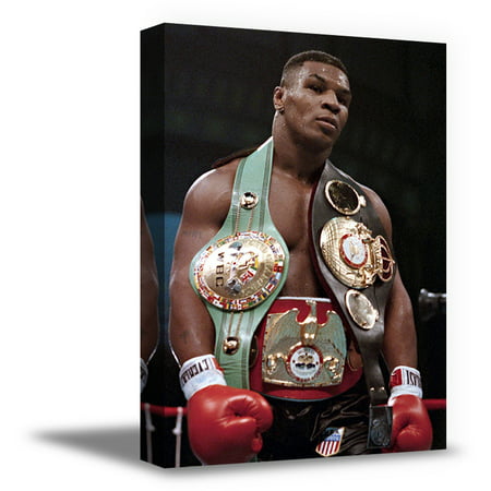 Awkward Styles Mike Tyson Canvas Wall Decor Sportsmen Gifts Mike Tyson Iconic Person Boxer Ring Champion Canvas Art Colorful Photo Ready to Hang Picture Housewarming Decor Gifts Bedroom
