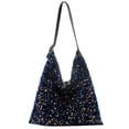 thumbnail image 1 of Bolso de mano de lentejuelas de moda para mujer, bolso de compras de gran capacidad (negro) Likrtyny Para estrenar, 1 of 9