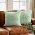 thumbnail image 6 of Throw Pillow Covers 24x24 Inch, Sage Green Decorative Pillow Cases for Couch Sofa Bed, Vintage Solid Color Modern Minimalist Cotton Linen Square Home Decor Pillowcases with Hidden Zipper, 6 of 9