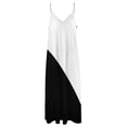 thumbnail image 5 of Black and White Two Tone Color Block Sleeveless Dress Summer women's clothing elegant women's sets womens clothing, 5 of 6