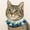 E, variant on Adjustable Knitted Pet Collar, Lily of the Valley Pattern Cat Dog Collar Bibs, Cute Knit Neck Collar for Small Pets, Ideal for Daily Wear & Pet Photography Props, Yellow