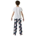 thumbnail image 5 of FORMRS Kids Pajama Pants with Pockets Size 9-10Y Boys Lounge Sleep Bottoms, Cartoon Snowman Star Pattern, 5 of 8