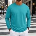 thumbnail image 6 of Mens Long Sleeve Tee Shirts Lightweight Moisture Wicking Casual Comfort Crewneck Plain Long Sleeve Shirts, 6 of 9