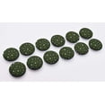 thumbnail image 7 of IBA Indianbeautifulart Green Decorative Buttons For Sewing Crafting Dot & Floral Artistic Shirting Printed Canvas Fabric&nbsp;1 Inch Buttons For Sewing Pack Of 50, 7 of 7
