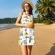 thumbnail image 3 of Fotbe New York Vestido de Verano sin Mangas para Mujer – Vestido Midi Línea A, Estilo Camiseta Floral, Vestido Playero Casual y Fluido, 3 of 7