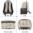 thumbnail image 5 of KEIAHUAN Deer Camo Bow Boys School Backpack, Spacious Main Compartment Daypack, Large Capacity 17 Inch Student Backpack Fits 14 Inch Laptop, Extra Front Pocket for Girls Kids Small Accessories, 5 of 6