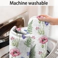thumbnail image 5 of Pioneer Flower Floral Print Pattern Bathroom Rugs Mat, Non Slip Microfiber Bathroom Rug with Rubber Backing, Soft Mats for Bathroom Floor Tub Shower, 17"x30", 5 of 5