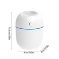 thumbnail image 2 of Cool Mist Humidifiers Bedroom Mini Humidifier Car Portable/Hotel Travel/Office Desktop Humidifier USB Humidifier Auto Shut Off 220ml/420ml for Bedroom Living Room Cars Indoor Plants, 2 of 6