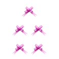 thumbnail image 1 of Cintas de lazo para embalaje Moyic 200 unidades Rosa Púrpura, 1 of 6