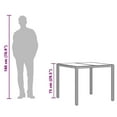 thumbnail image 2 of vidaXL Garden Table Black PE Rattan 35.4 x 35.4 in Sturdy Garden Table, 2 of 5