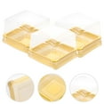 thumbnail image 3 of EIMELI  50pcs Plastic Square Moon Cake Boxes Egg-Yolk Puff Container Golden Packing Box (Small), 3 of 6