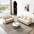 thumbnail image 5 of Beige 2+3 Seat Fabric Sofa with High - Density Elastic Sponges and Storage, 5 of 6