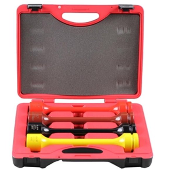 AFF 4 Pieces Heavy Duty Torque Limiting Extension Kit W/ Carrying Case, 250-475 ft/lbs, 1" Drive, 40400
