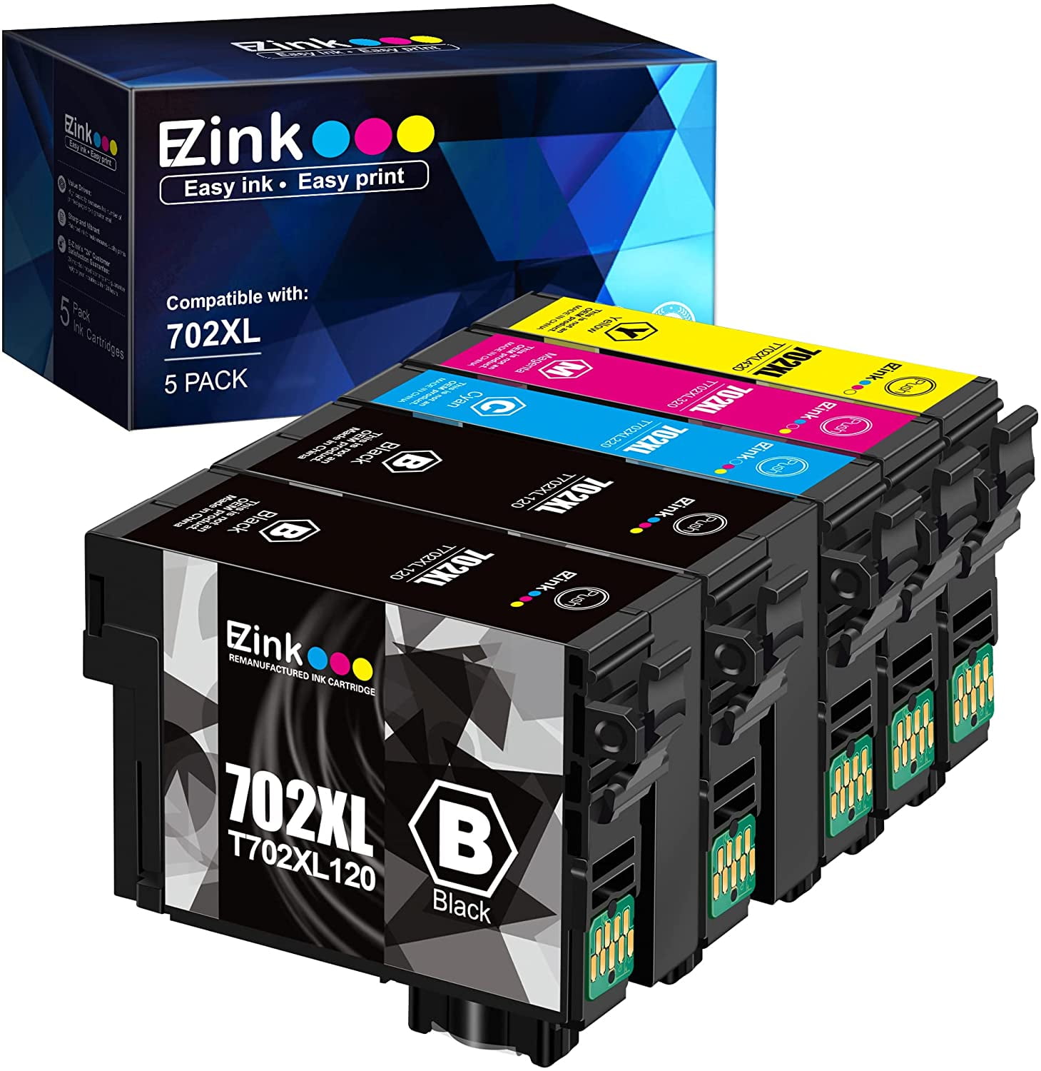 E-Z Ink 702XL Ink Cartridge Replacement 