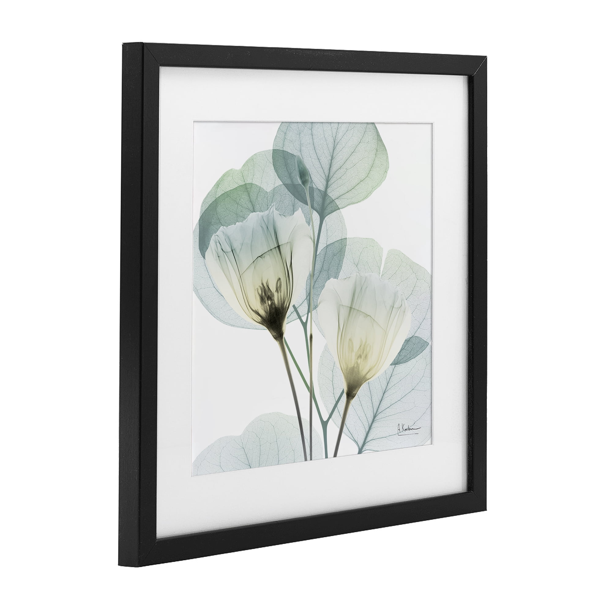 Stupell Industries Divine Fate Flower Leaves Black Framed Print Under Glass, design by Albert Koetsier