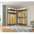 thumbnail image 7 of VIPEK X1 Expandable Clothes Rack Heavy Duty Adjustable from 2' to 3'5" with Flexible Shelves and Hanger Rods Metal Garment Racks Portable Closet Rack Clothing Racks for Hanging Clothes,Black, 7 of 7