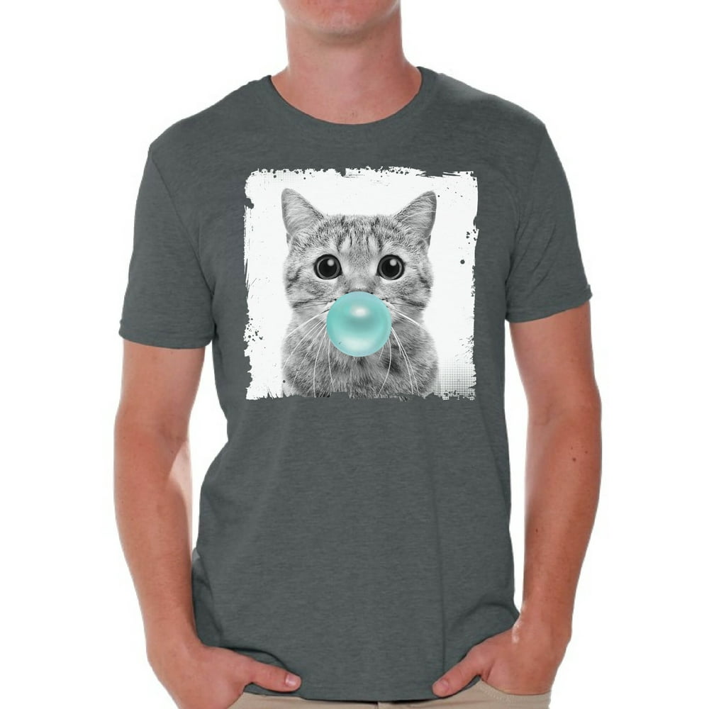 Awkward Styles - Awkward Styles Cat Blow Blue Gum T Shirt Cat Clothing ...