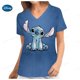 thumbnail image 2 of Disney-uniforme de enfermera de manga corta con cuello en V y bolsillo para mujer, monos informales, camiseta, Top de cuidado, 2 of 3