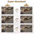 thumbnail image 4 of Coffee Mat for Countertops, Marble Black Gold Grey Abstract Dish Drying Mat 2 Pcs for Kitchen Coffee Bar Accessory, Fit Under Coffee Maker Espresso Machine Dish Rack Hide Stain Rubber 12x19in, 4 of 6