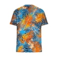 thumbnail image 4 of PNTUTB Summer Trend Women's Versatile Fashion Printed Casual V Neck Short Sleeve Loose Comfortable T Shirt, 4 of 6