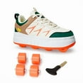 thumbnail image 2 of KOFUBOKE Roller Skate Shoes & Unisex Sneakers with 4 Wheels for Outdoor Sports Activities, 2 of 6