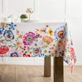 thumbnail image 4 of Maison d' Hermine Happy Florals - High Summer 100% Cotton Tablecloth for Kitchen Dining | Tabletop | Decoration | Parties | Weddings | Spring/Summer (Square, 60 Inch by 60 Inch)., 4 of 5