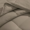 thumbnail image 5 of Bare Home Ultra-Soft Goose Down Alternative Comforter Set, Twin/Twin XL, Taupe, 5 of 6