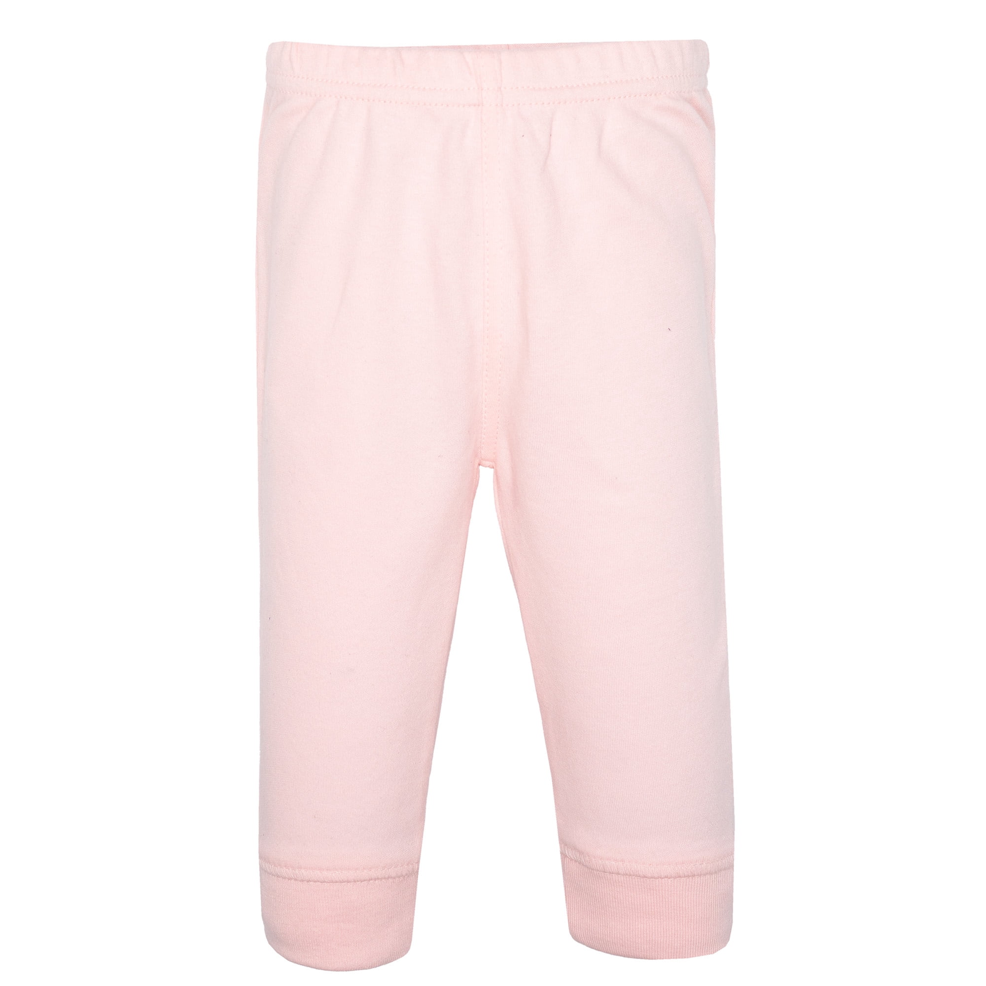 Hudson Baby Girl Cotton Pants and Leggings, Pastel Hearts, 3-6 Months