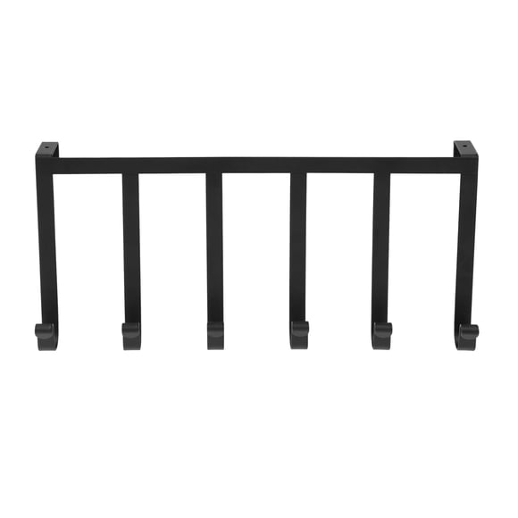 Era, Niagara Over-The-Door Six Hook, organizer, Black 15.35x7.00in